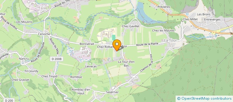 localisation de l'entreprise MONSIEUR FABRICE CHARDON  LA TOUR