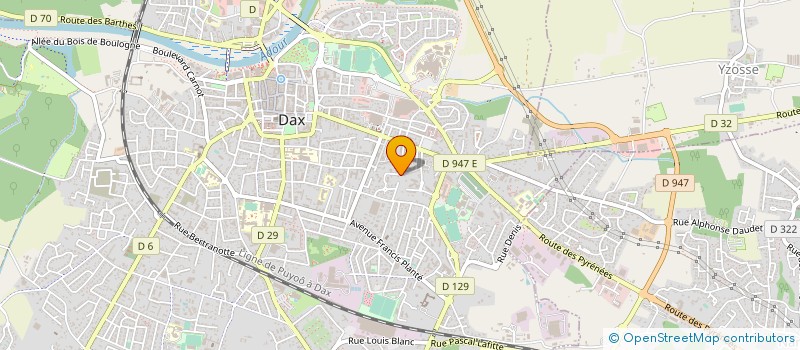 localisation de l'entreprise MONSIEUR FABRICE CHARLIER  DAX