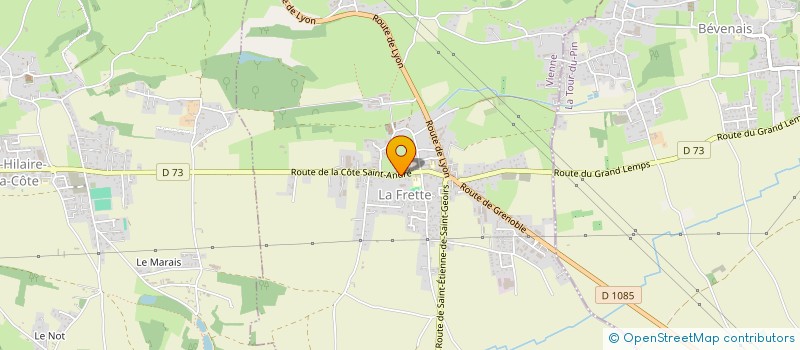 localisation de l'entreprise MONSIEUR FABRICE CHARPENAY  LA FRETTE