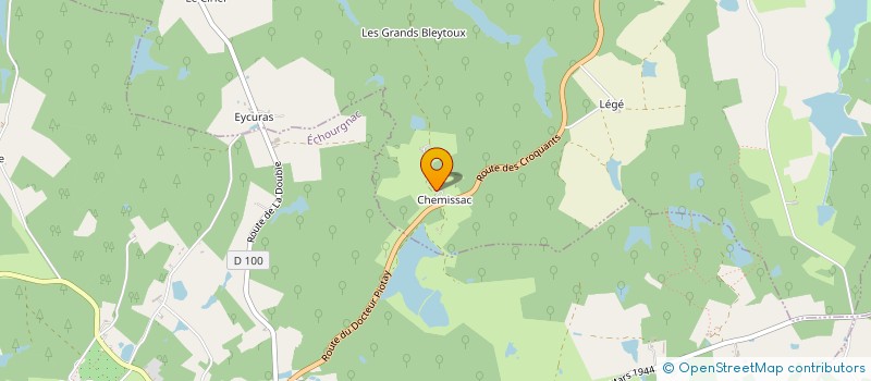 localisation de l'entreprise MONSIEUR FABRICE CHARRIER  ECHOURGNAC