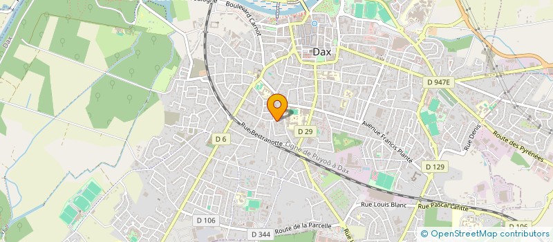 localisation de l'entreprise MONSIEUR FABRICE CHARRIER  DAX