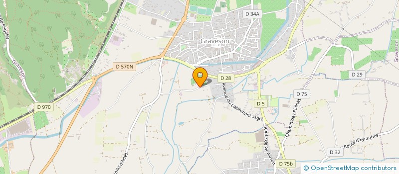 localisation de l'entreprise MONSIEUR FABRICE CHARROIN  GRAVESON