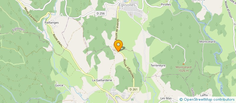 localisation de l'entreprise MONSIEUR FABRICE CHARTIER à SAUVESSANGES