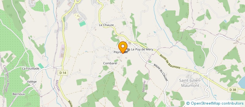 localisation de l'entreprise MONSIEUR FABRICE CHASSAING  MEYSSAC