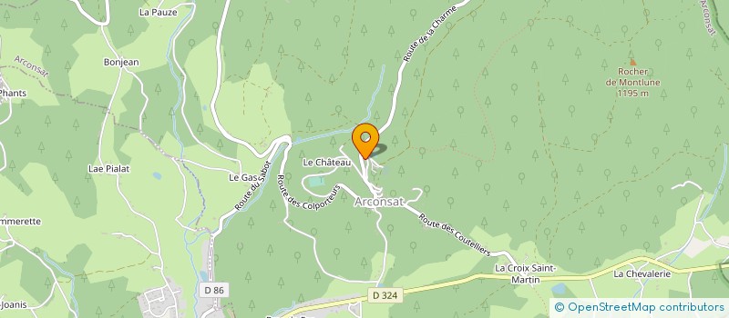 localisation de l'entreprise MONSIEUR FABRICE CHASSAING  ARCONSAT