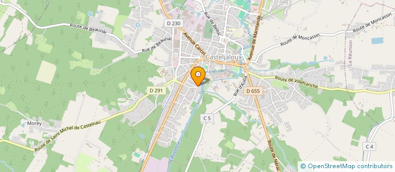 localisation de l'entreprise MONSIEUR FABRICE CHASSE  CASTELJALOUX