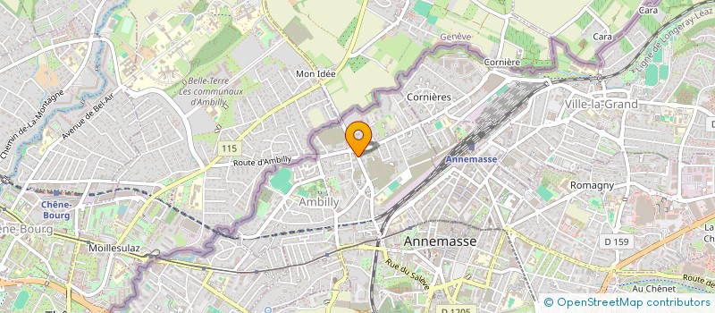 localisation de l'entreprise MONSIEUR FABRICE CHAUDUN  AMBILLY