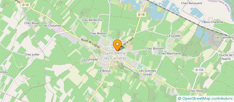 localisation de l'entreprise MONSIEUR FABRICE CHAULET à SAINT-MEME-LES-CARRIERES