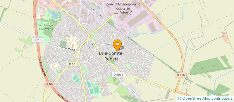 localisation de l'entreprise MONSIEUR FABRICE CHAUMIER à BRIE-COMTE-ROBERT
