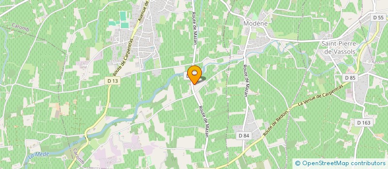 localisation de l'entreprise MONSIEUR FABRICE CHAVE  MODENE