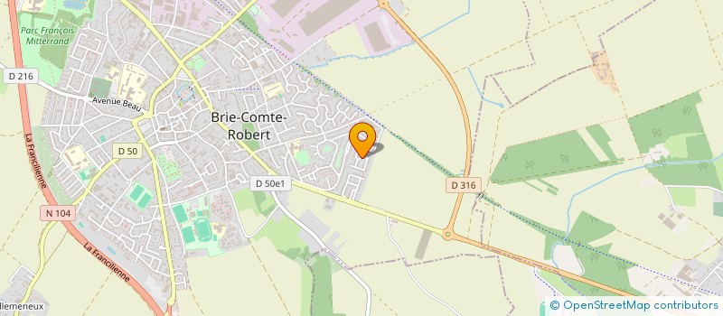 localisation de l'entreprise MONSIEUR FABRICE CHEVALIER à BRIE-COMTE-ROBERT