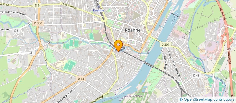 localisation de l'entreprise MONSIEUR FABRICE CHEVIGNON à ROANNE