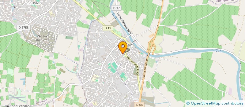 localisation de l'entreprise MONSIEUR FABRICE CHIRON  SERIGNAN