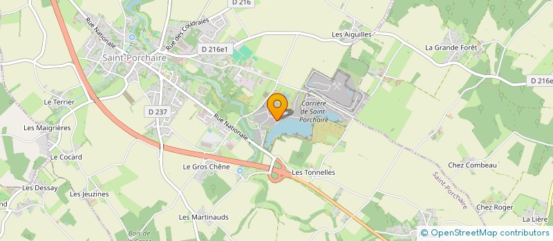 localisation de l'entreprise MONSIEUR FABRICE CHOLLET  SAINT-PORCHAIRE