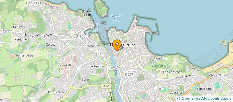 localisation de l'entreprise MONSIEUR FABRICE CHOTIN  DOUARNENEZ