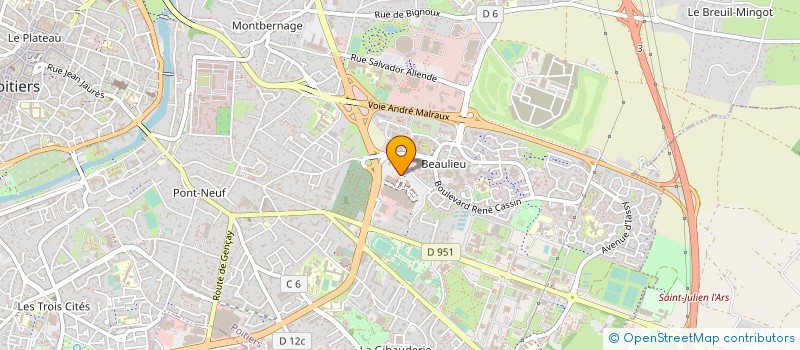 localisation de l'entreprise MONSIEUR FABRICE CIERNIEWSKI  POITIERS