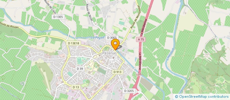localisation de l'entreprise MONSIEUR FABRICE CIET à PEZENAS