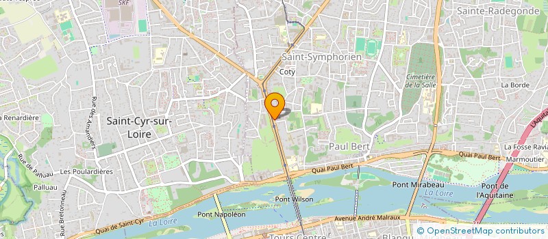 localisation de l'entreprise MONSIEUR FABRICE CLABAUT  TOURS