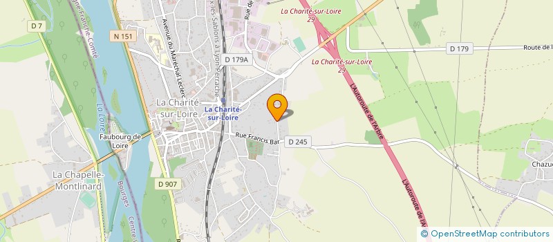 localisation de l'entreprise MONSIEUR FABRICE CLARISSE à LA CHARITE-SUR-LOIRE