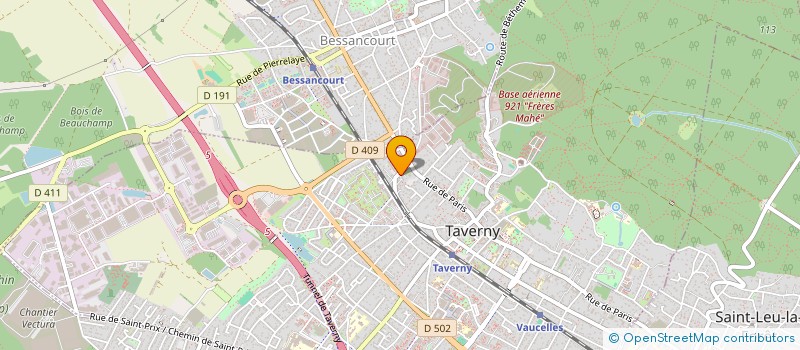 localisation de l'entreprise MONSIEUR FABRICE CLAUDE PEROUMAL à TAVERNY