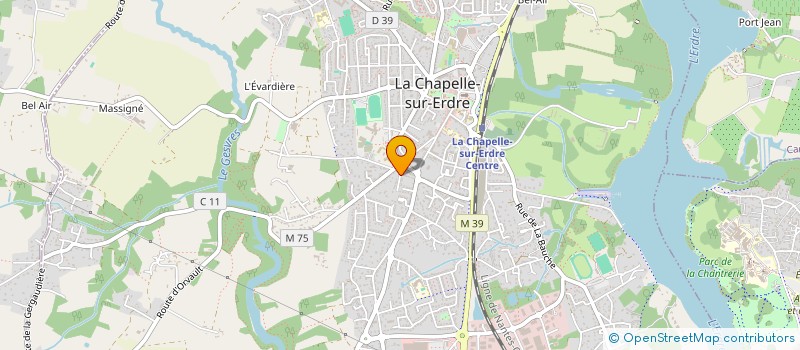 localisation de l'entreprise MONSIEUR FABRICE CLERFEUILLE à CHAPELLE-SUR-ERDRE (LA)