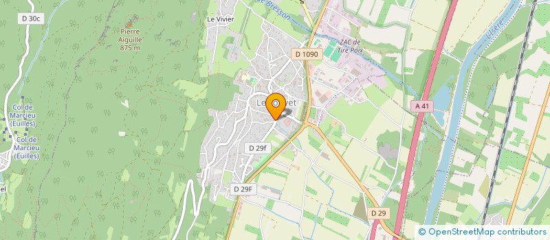 localisation de l'entreprise MONSIEUR FABRICE CLET  SAINT-VINCENT-DE-MERCUZE