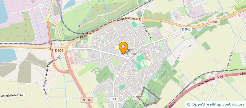 localisation de l'entreprise MONSIEUR FABRICE COCQUET  LOON-PLAGE