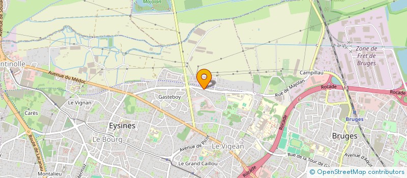 localisation de l'entreprise MONSIEUR FABRICE COCRELLE  EYSINES