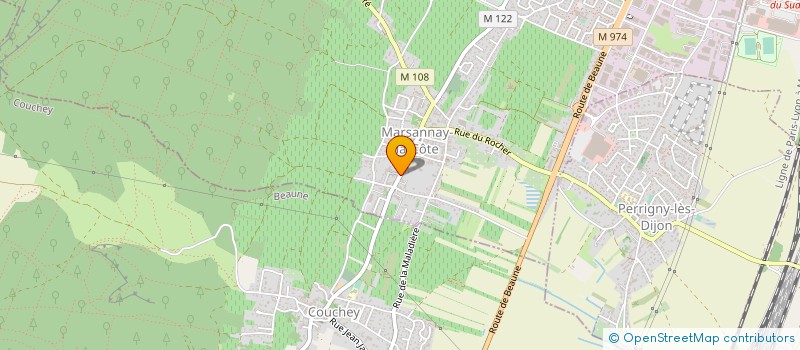localisation de l'entreprise MONSIEUR FABRICE COGNOT à MARSANNAY-LA-COTE