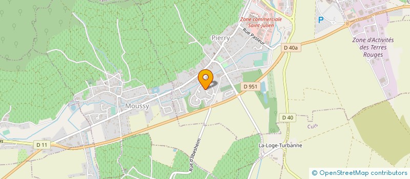 localisation de l'entreprise MONSIEUR FABRICE COLAS  MONTHELON