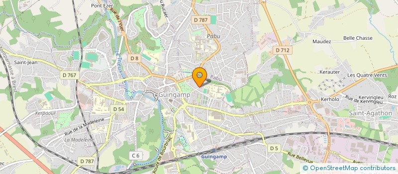 localisation de l'entreprise MONSIEUR FABRICE COLLEAU  GUINGAMP