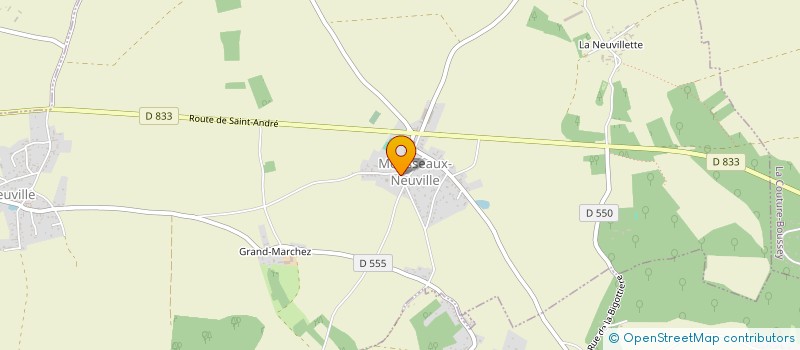 localisation de l'entreprise MONSIEUR FABRICE COLLEU  GROSSOEUVRE