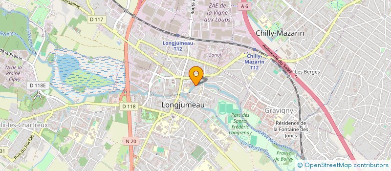 localisation de l'entreprise MONSIEUR FABRICE COLLIGNON à LONGJUMEAU