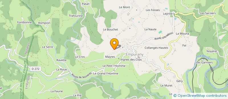 localisation de l'entreprise MONSIEUR FABRICE COMTE à EMPURANY