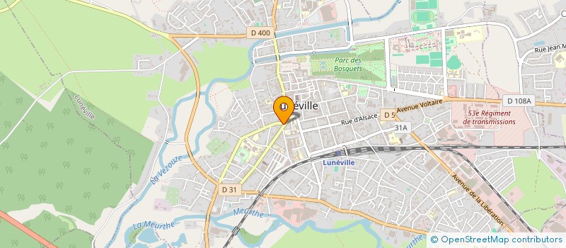 localisation de l'entreprise MONSIEUR FABRICE CONSTANTIN  LUNEVILLE