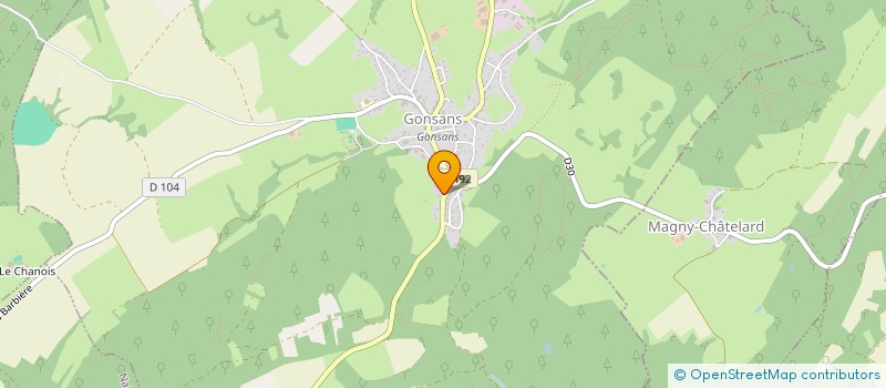 localisation de l'entreprise MONSIEUR FABRICE CONTET  GONSANS