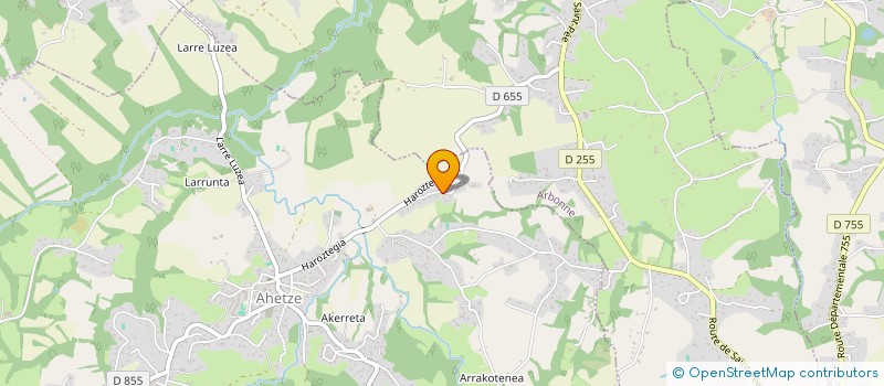 localisation de l'entreprise MONSIEUR FABRICE CORA  AHETZE