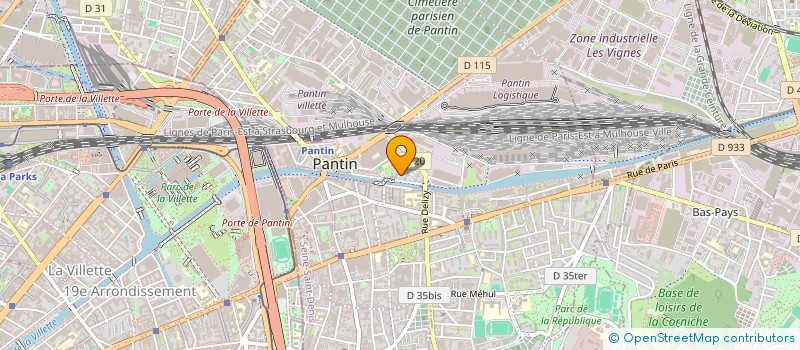 localisation de l'entreprise MONSIEUR FABRICE CORD'HOMME  PANTIN