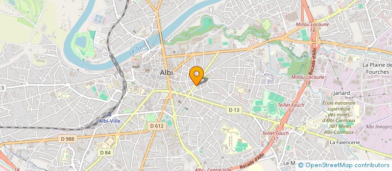 localisation de l'entreprise MONSIEUR FABRICE CORDURIE à ALBI