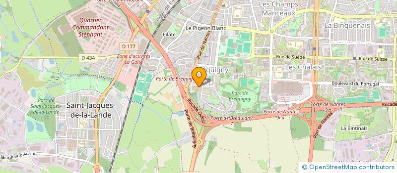 localisation de l'entreprise MONSIEUR FABRICE COROLLER  RENNES