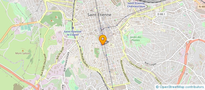 localisation de l'entreprise MONSIEUR FABRICE CORONGIU à SAINT-ETIENNE