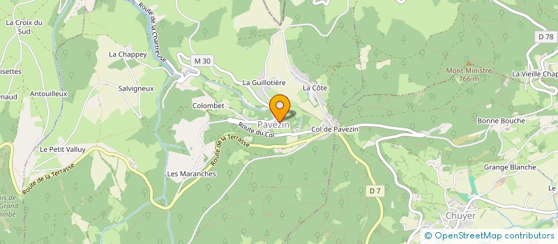 localisation de l'entreprise MONSIEUR FABRICE COSTE  LA CHAPELLE-VILLARS