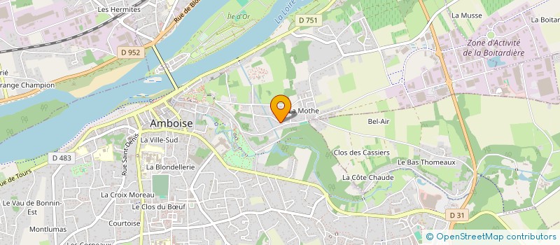 localisation de l'entreprise MONSIEUR FABRICE COUAILLIER  AMBOISE