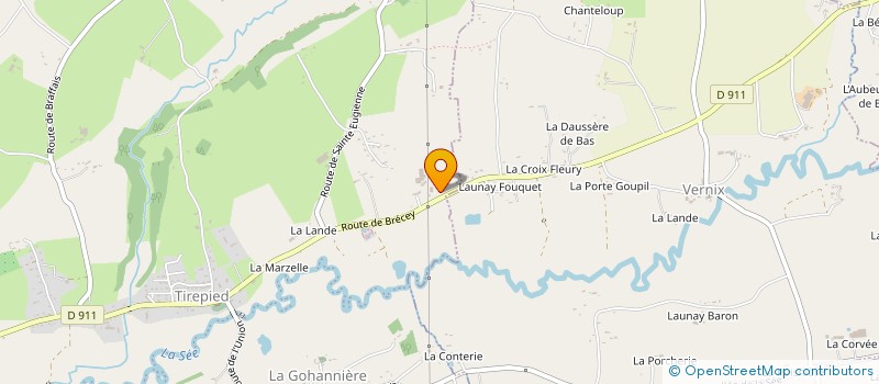 localisation de l'entreprise MONSIEUR FABRICE COUETIL  TIREPIED-SUR-SEE