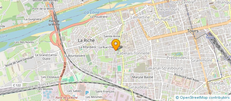 localisation de l'entreprise MONSIEUR FABRICE COURATIN  LA RICHE