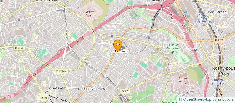 localisation de l'entreprise MONSIEUR FABRICE COURBET à MONTREUIL