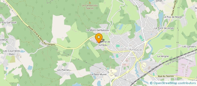 localisation de l'entreprise MONSIEUR FABRICE COURSELAUD  AMBAZAC