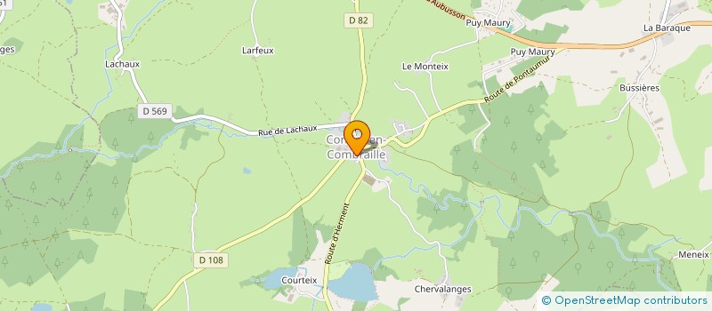 localisation de l'entreprise MONSIEUR FABRICE COURTADON  CONDAT-EN-COMBRAILLE