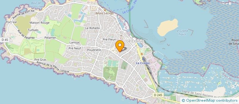 localisation de l'entreprise MONSIEUR FABRICE COUTIN  LE CROISIC