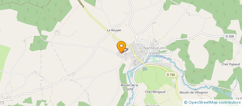 localisation de l'entreprise MONSIEUR FABRICE CROIZARD  NANTEUIL-EN-VALLEE